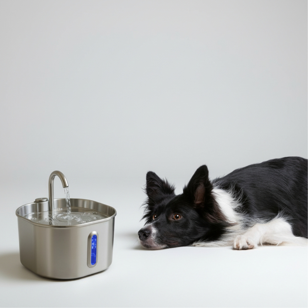Hydrie 2.2L Premium Stainless Steel Pet Water Fountain