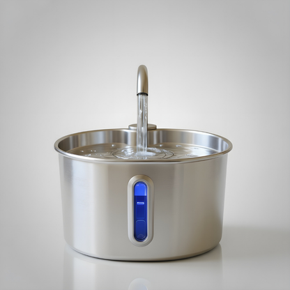 Hydrie 2.2L Premium Stainless Steel Pet Water Fountain