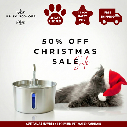 Hydrie 2.2L Premium Stainless Steel Pet Water Fountain